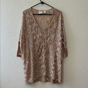 Kerisma Multicolor V-Neck Tunic